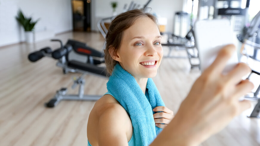 gym selfie